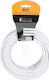 Libox Cablu Antenă Coaxial de sex masculin - Coaxial de sex feminin Alb 20m (PCC20)