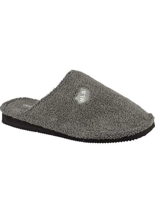 Yfantidis Men's Terry Slippers Gray