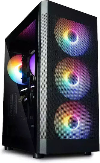 Zalman I4 TG RGB Gaming Midi Tower Κουτί Υπολογιστή με Πλαϊνό Παράθυρο Μαύρο