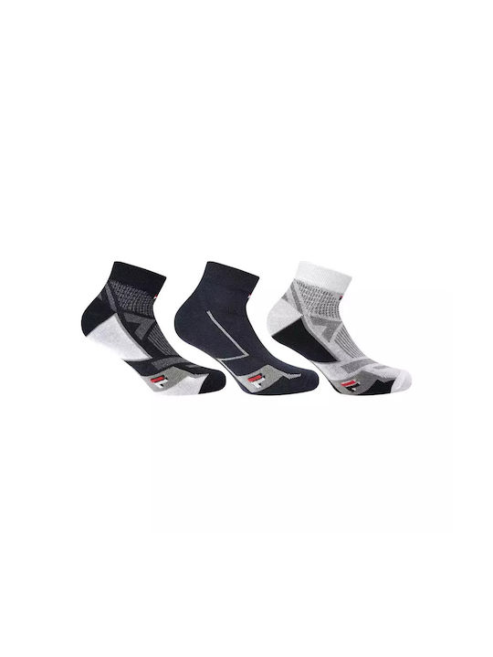 Fila Collection Unisex Αθλητικές Κάλτσες Λευκές 3 Ζεύγη