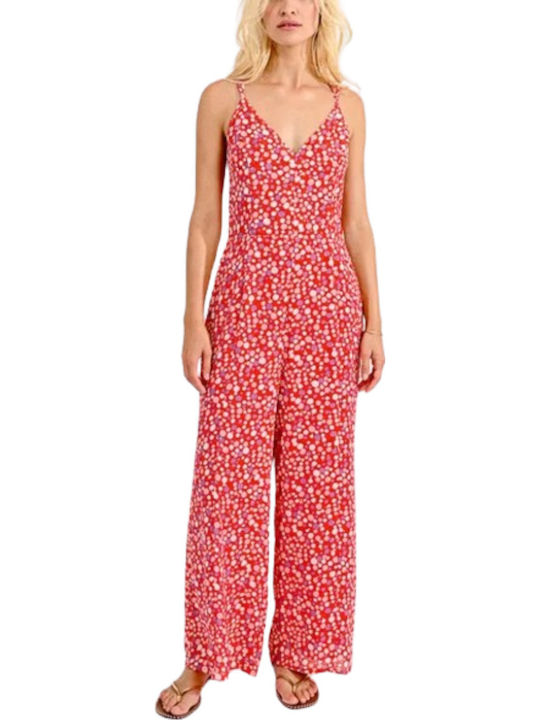 Ladies Woven Jumpsuit Женска Цялостна Форма Red