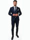 Men's Suit with Vest Blue