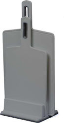 Practic Rectangular Plastic Chopping Board Gray 2pcs