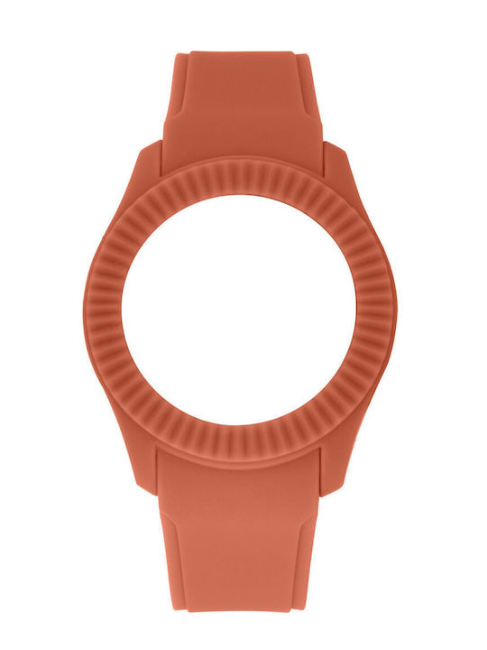 WATX & CO Καουτσούκ Λουράκι Κόκκινο 43mm
