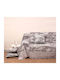 Viopros Viopros Dreisitzer-Sofa Wurf Jacquard 180x280cm Burgundisch