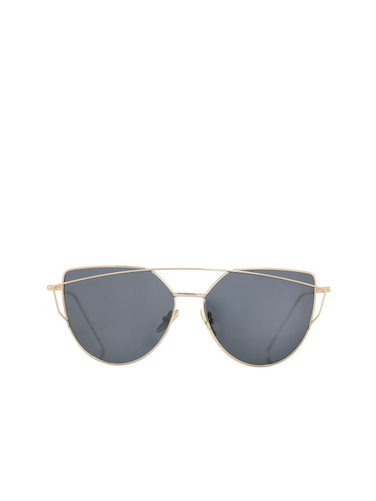 V-store Sonnenbrillen mit Gold Rahmen und Gray Polarisiert Linse TW1642BLACK