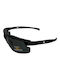 V-store Sunglasses with Black Plastic Frame and Black Polarized Mirror Lens POL9015A-01