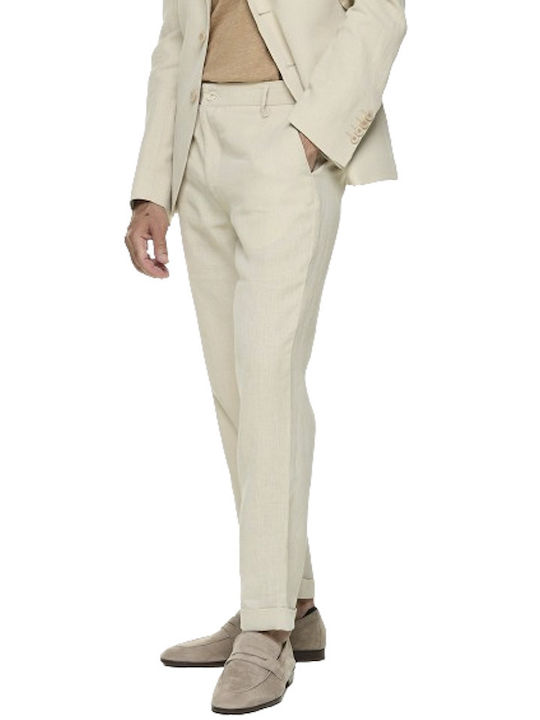 Bizzaro Men's Trousers Beige