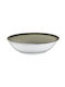 Lukanda Serving Bowl Round made of Porcelain Gray with Diameter 14cm