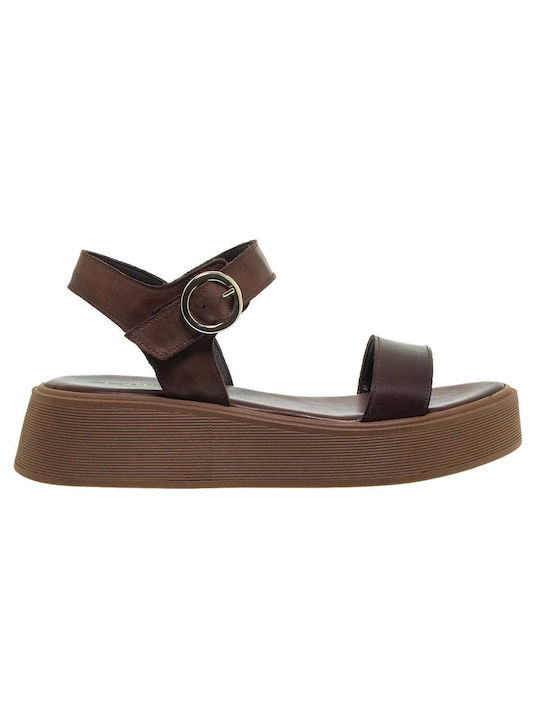 Carad Shoes Leather Women's Sandals Brown