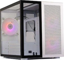 Redragon GC-588 AXE Midi Tower Κουτί Υπολογιστή με Πλαϊνό Παράθυρο και RGB Φωτισμό Black/White