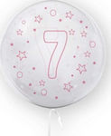 Tuban Balloon 45cm Stars Number 7 Pink Tuban