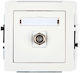 Karlik TV Antenna Socket in White color DGF-1