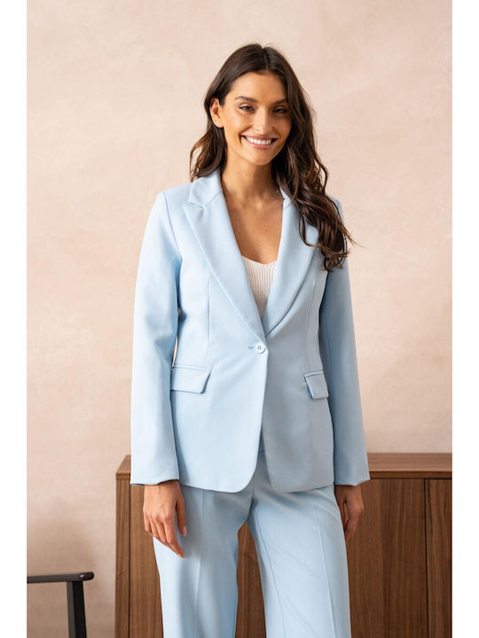 Bon Blazer pentru femei Sacou Sky Blue