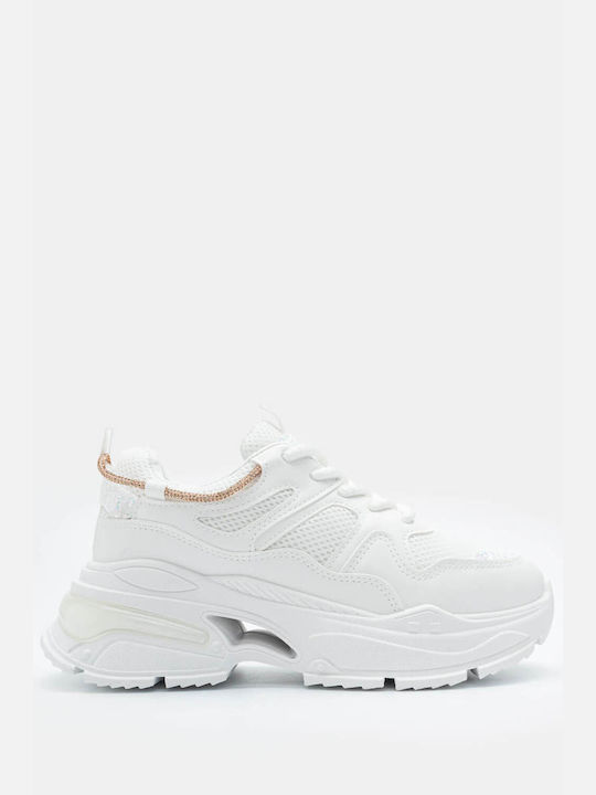 Luigi Chunky Sneakers White