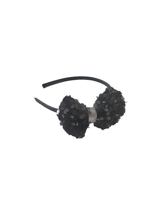 Ro-Ro Accessories Black Kids Headband with Bow