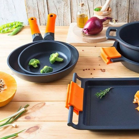 Bra Efficient Wok aus Aluminium mit Antihaftbeschichtung 24cm