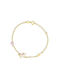 Kids Bracelet Unicorn & Evil Eye Gold Plated Silver ABV0168