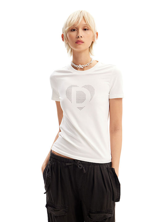 Desigual Γυναικείο T-shirt White