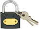 Geko Steel Padlock Brass with Key 38mm Gray 1pcs