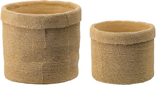 Artekko Übertopf Beton Beige 37x37x32εκ.
