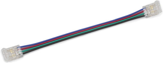 Conector-Priză 4 Cabluri pentru Benzi LED Cob RGB 10mm 14w/m 18w/m