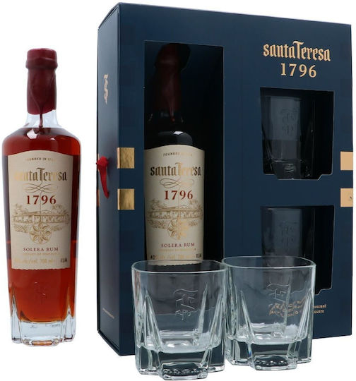 Santa Teresa 1796 Old Solera Rum + 2 Gläser 40° 0,7l