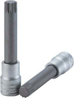 Teng Tools Long Walnut with Spline Head and Socket 1/2'' M16x100mm