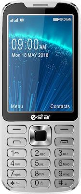 eStar X35 Dual SIM (64MB) Mobile Phone with Buttons Silver