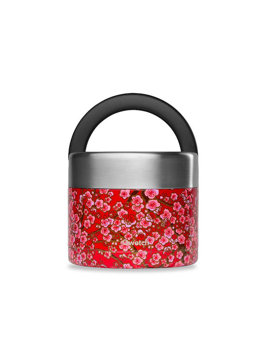 Qwetch Δοχείο Φαγητού Inox Θερμός Κόκκινο 850ml