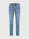 Ανδρικό Παντελόνι Τζιν με Slim Tapered Εφαρμογή Light Blue