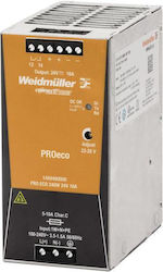 Weidmuller Τροφοδοτικό Ράγας UPS με Έξοδο 24V και Ισχύ 240W 10A