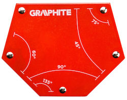 Graphite 56H905 Γωνία Συγκόλλησης με Μαγνητική Ικανότητα 34kg & Γωνίες 45° / 60° / 75° / 90°