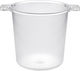 Ready Einfache Champagners Kunststoff mit Abmessungen 28x28x21.5cm Transparent
