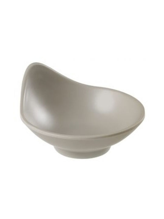 Leone Servierschüssel Rund aus Melamin Gray mit Durchmesser 10.3cm 6Stück