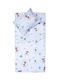 Viopros Baby Bettbezug Set mit Kissenbezug Weiß 120x160cm.