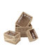 Aufbewahrungskorb Korbweide Beige 4Stück