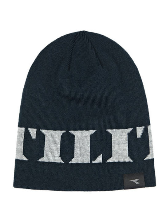 Beanie Ανδρικός Reversible Σκούφος Πλεκτός σε Μπλε χρώμα