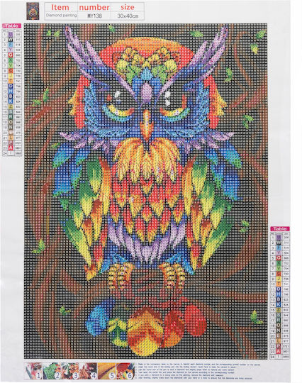 Goblin Mosaik Diamanten Zola Weise Eule 30x40 cm