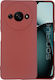 Sonique Back Cover Silicon / Tesatura Burgundy ...