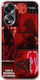 Aesthetic Red Umschlag Rückseite Silikon 1.5mm Mehrfarbig (Oppo A78 5G)