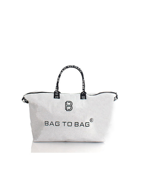 Bag to Bag Γυναικεία Τσάντα Ώμου Ασημί