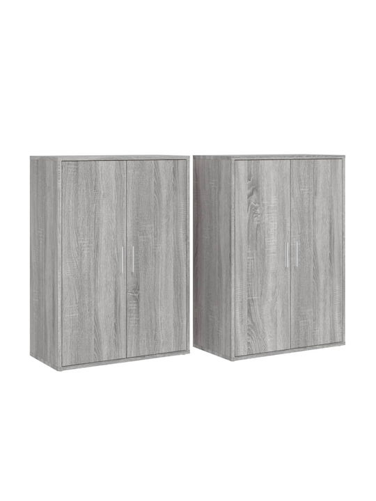 Sideboard Wooden Grey Sonoma 60x31x84cm