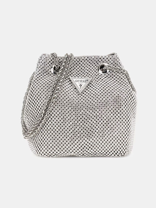 Guess Women's Pouch Hand Silver