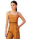 Top Crop Damă Camel