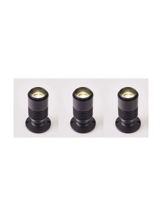 Home Lighting Einzel LED Warmes Weiß Spot in Schwarz Farbe