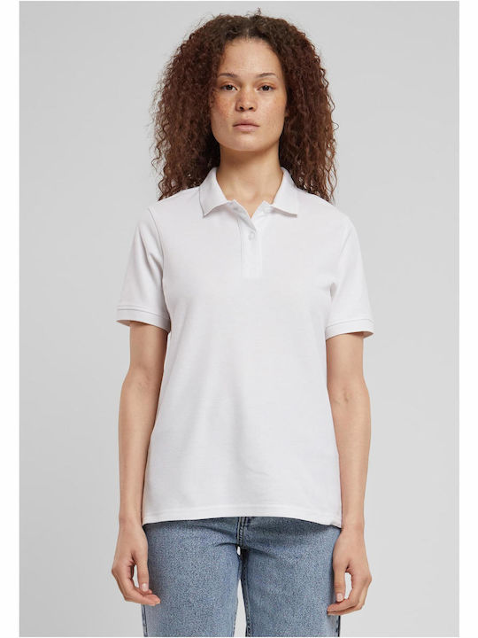 Urban Classics Damen Polo Bluse Weiß