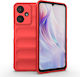 Techsuit Shield Umschlag Rückseite Silikon Rot (Xiaomi Redmi 13C, Poco M6)