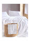 Rythmos Bettbezug-Set Baumwolle Übergröße mit 2 Kissenbezügen 220x250 Tiny Heart White