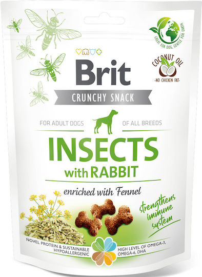 Brit Dog Treat With Rabbit Rabbit Insects Fruits Apple Chicken And Liver 200gr